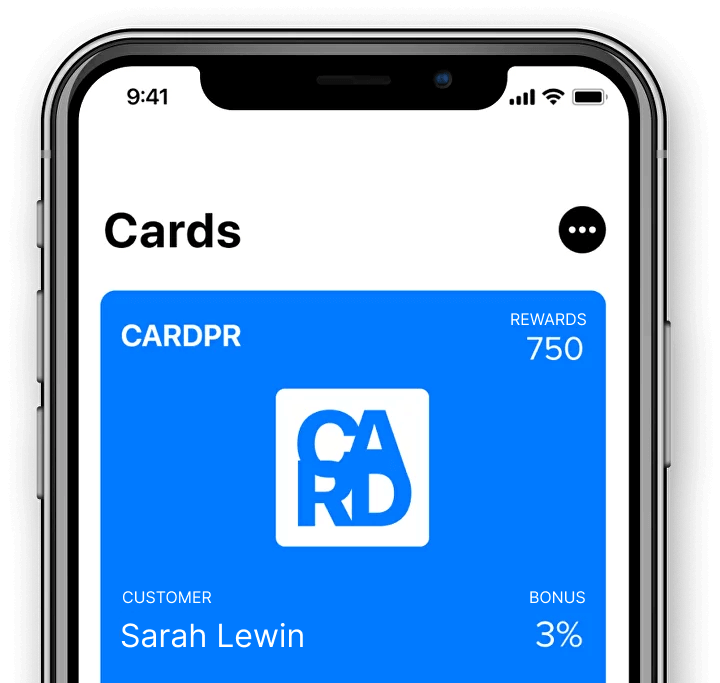 Live card layout